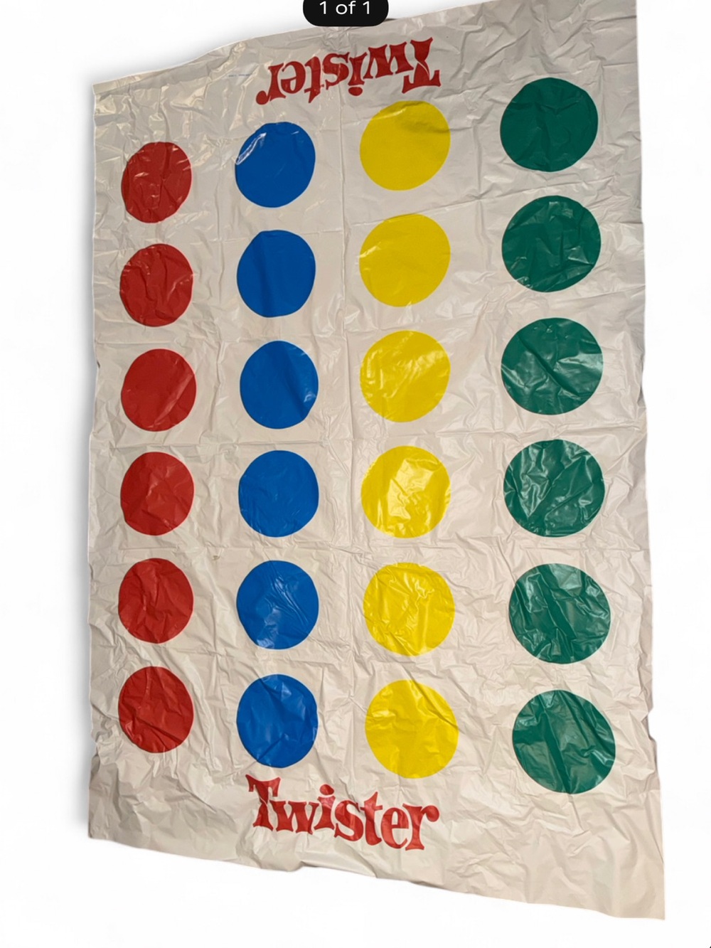 Twister Mat with Red, Blue, Yellow, Green Circles